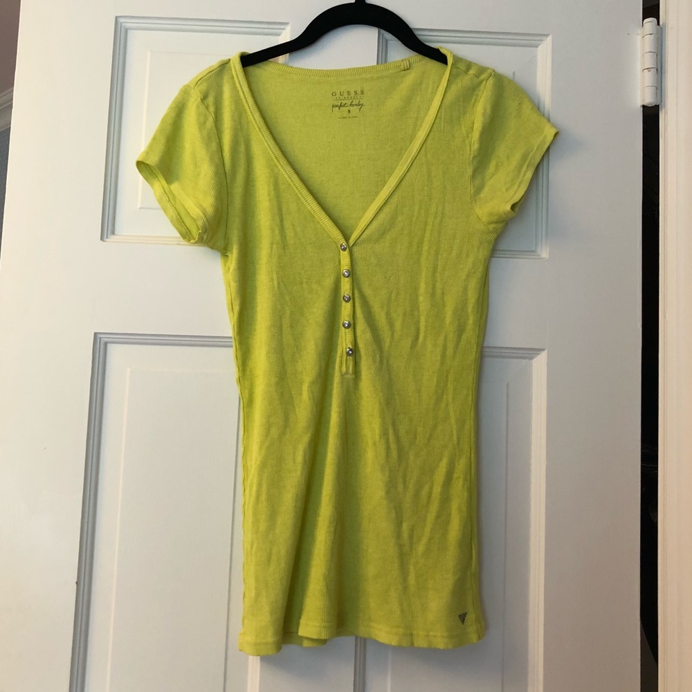 Guess ribbed henley